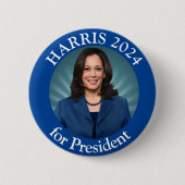 Kamala Harris Tim Walz 2024 Vote-Demokrat Präsiden Button (Vorderseite)
