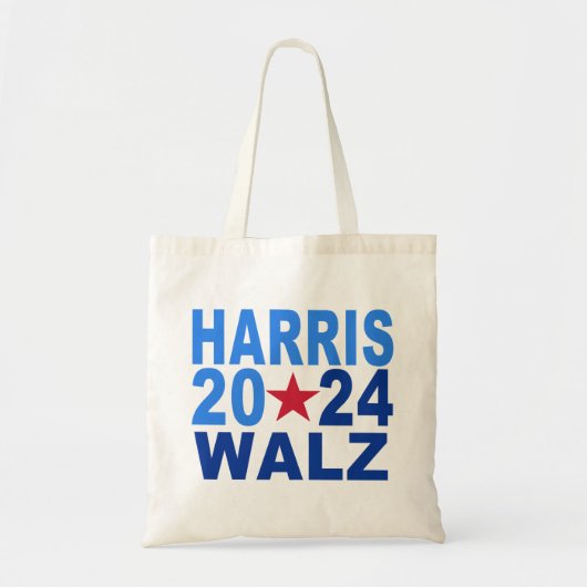 Kamala Harris Tim Walz 2024 Wiederverwendbar Tragetasche (Vorne)