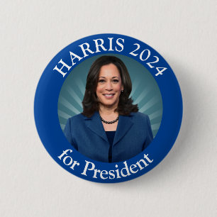 Kamala Harris Tim Walz 2026 Wähle Demokrat Präside Button