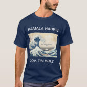 KAMALA HARRIS TIM WALZ BLUE WAVE 2024 T - Shirt (Vorderseite)