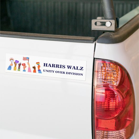 Kamala Harris Tim Walz Einheit Autoaufkleber (Auf Lkw)