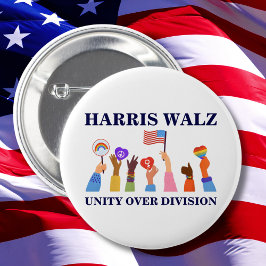 Kamala Harris Tim Walz Einheit Button