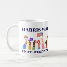 Kamala Harris Tim Walz Einheit Kaffeetasse