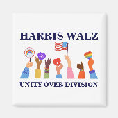 Kamala Harris Tim Walz Einheit Magnet (Vorne)