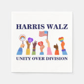 Kamala Harris Tim Walz Einheit Serviette (Vorderseite)