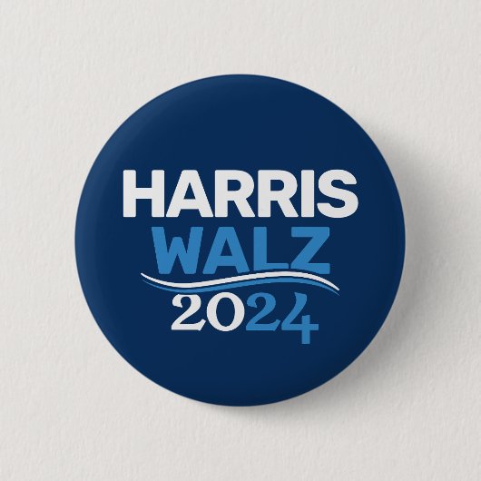 Kamala Harris Tim Walz Kampagne 2024 Präsident Button (Vorderseite)