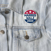 Kamala Harris Tim Walz Kampagne 2024 Präsident Button (Beispiel)