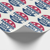 Kamala Harris Tim Walz Kampagne 2024 Präsident Geschenkpapier (Ecke)