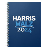 Kamala Harris Tim Walz Kampagne 2024 Präsident Notizblock (Vorderseite)