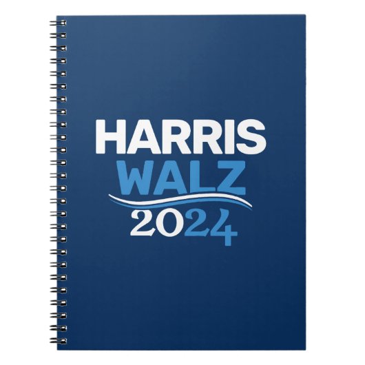 Kamala Harris Tim Walz Kampagne 2024 Präsident Notizblock (Vorderseite)