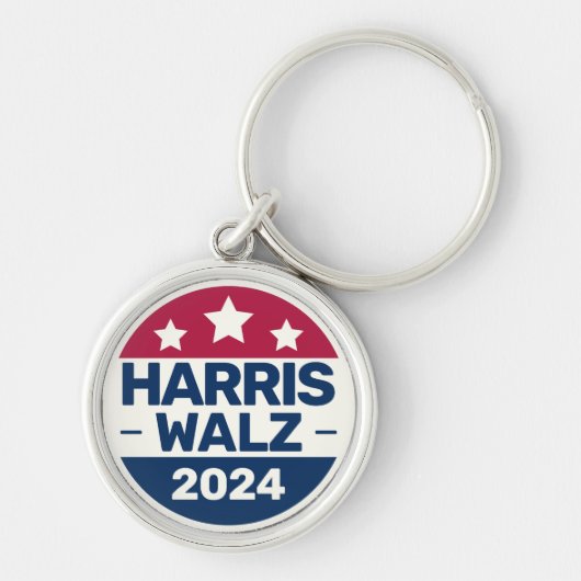 Kamala Harris Tim Walz Kampagne 2024 Präsident Schlüsselanhänger (Vorne)