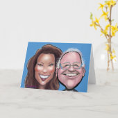 Kamala Harris Tim Walz Karte (Gelbe Blume)