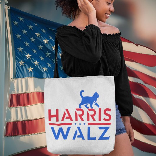 Kamala Harris Tim Walz Kinderlose Katze Frauen wäh Tasche