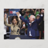 Kamala Harris & Tim Walz Postkarte (Vorderseite)