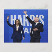 Kamala Harris Tim Walz Postkarte (Vorderseite)
