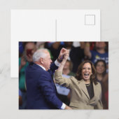 Kamala Harris & Tim Walz Postkarte (Vorne/Hinten)