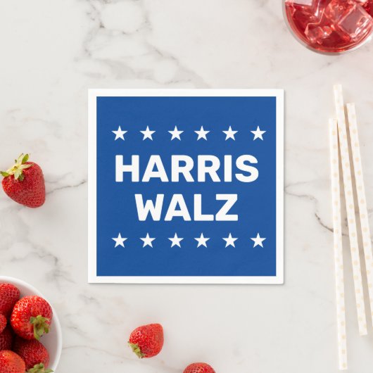 Kamala Harris Tim Walz Serviette (Beispiel)