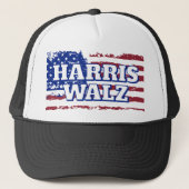 Kamala Harris Tim Walz Trucker Hat Truckerkappe (Vorderseite)