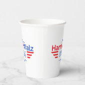 Kamala Harris Tim Walz Wahl 2024 Pappbecher (Rechts)