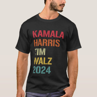 Kamala Harris Tim Walz Waltz 2024 Wahldemokratie T-Shirt