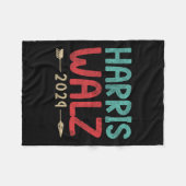 Kamala Harris Tim Walz Waltz Harris Walz 202 Fleecedecke (Vorderseite (Horizontal))