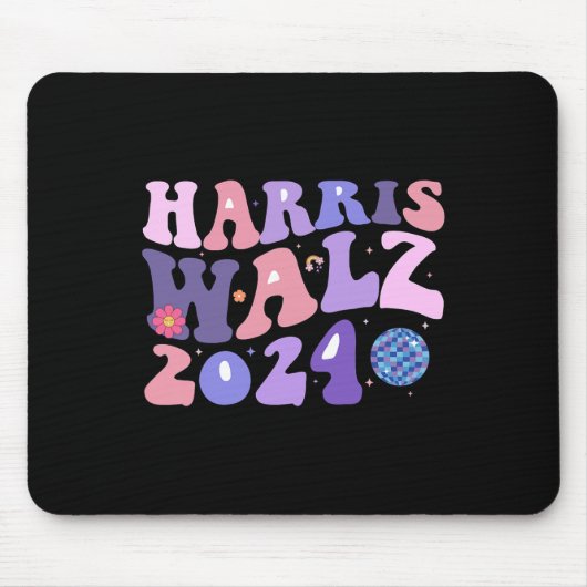 Kamala Harris Tim Walz Waltz Harris Walz 202 Mousepad (Vorne)