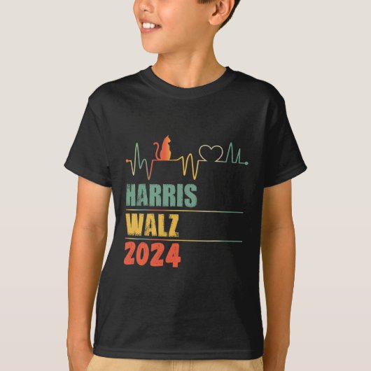 Kamala Harris Tim Walz Waltz Harris Walz 202 T-Shirt (Vorderseite)