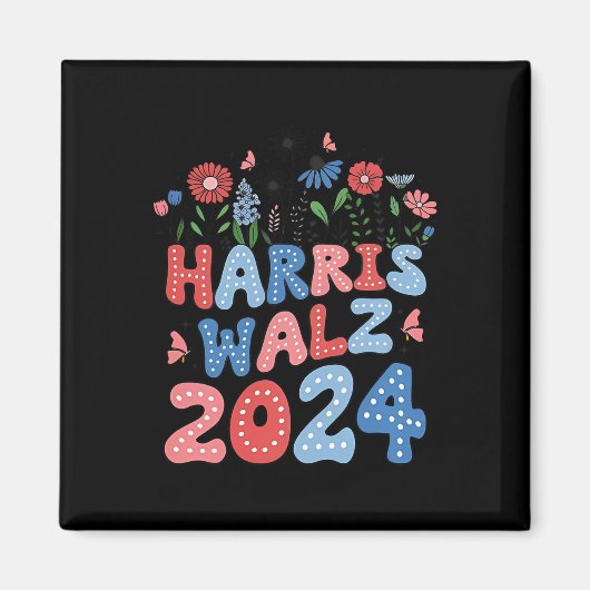 Kamala Harris Tim Walz Waltz Magnet (Vorne)