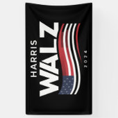 Kamala Harris Tim Walz Waltz Wahl 2024 Banner (Vertikal)
