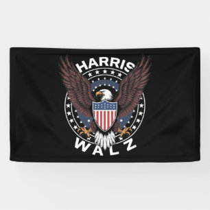 Kamala Harris Tim Walz Waltz Wahl 2024 Banner