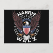 Kamala Harris Tim Walz Waltz Wahl 2024 Postkarte (Vorderseite)