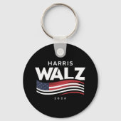 Kamala Harris Tim Walz Waltz Wahl 2024 Schlüsselanhänger (Vorderseite)