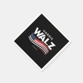 Kamala Harris Tim Walz Waltz Wahl 2024 Serviette (Ecke)