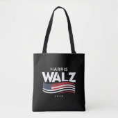 Kamala Harris Tim Walz Waltz Wahl 2024 Tasche (Vorderseite)