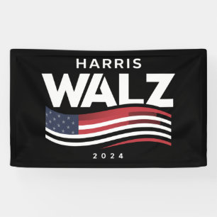 Kamala Harris Tim Walz Walzer 2024 Wahl Banner