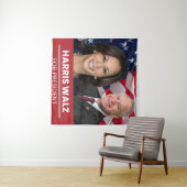 Kamala Harris Tim Walz Wandteppich (Beispiel (Horizontal))
