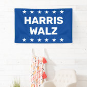 Kamala Harris Tim Walz Yard-Zeichen Banner (Insitu)