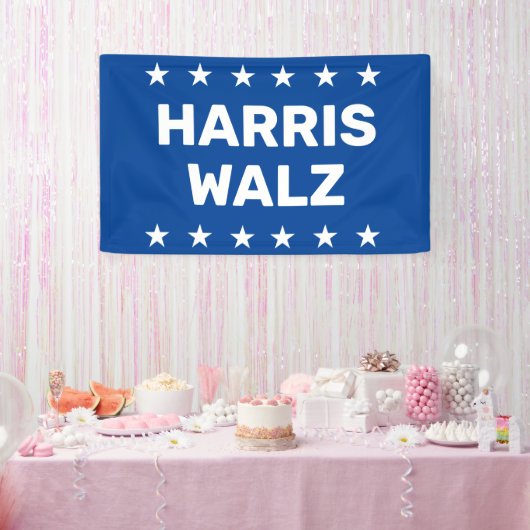 Kamala Harris Tim Walz Yard-Zeichen Banner (Party)