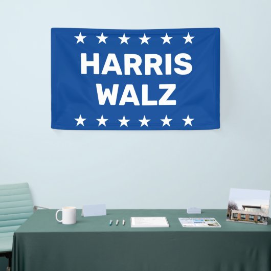 Kamala Harris Tim Walz Yard-Zeichen Banner (Messeveranstaltung)