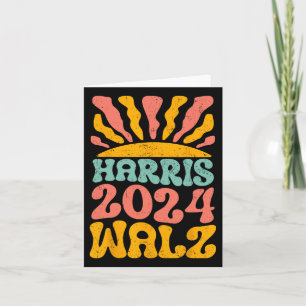 Kamala Harris Tim Wheimer 2024 Retro Cat Lady Fema Karte