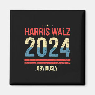 Kamala Harris Tim Wheimer Offensichtlich Apparel V Magnet