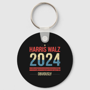 Kamala Harris Tim Wheimer Offensichtlich Apparel V Schlüsselanhänger