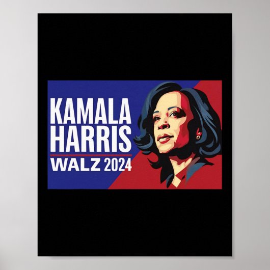 Kamala Harris Tim Wheimer Waltz 2024 Peace Lgbt Poster (Vorne)