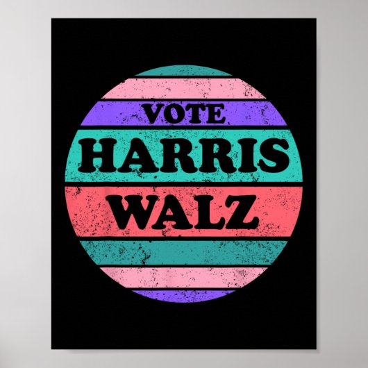 Kamala Harris Tim Wozheimer-Präsident 2024 Poster (Vorne)