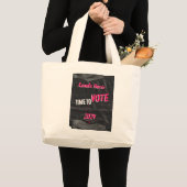 Kamala Harris Tote Bag. breit Jumbo Stoffbeutel (Vorderseite (Produkt))