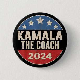 Kamala Harris und der Coach Button
