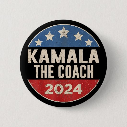 Kamala Harris und der Trainer Button (Vorderseite)