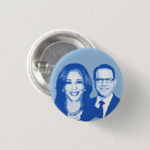 Kamala Harris und Josh Shapiro Button (Vorne & Hinten)