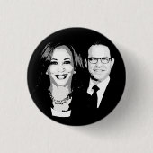 Kamala Harris und Josh Shapiro Ticket Button (Vorderseite)