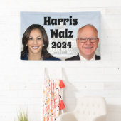 Kamala Harris und Tim Walz 2024 Banner (Insitu)